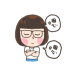 The dot girl sticker（個別スタンプ：4）