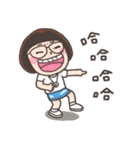 The dot girl sticker（個別スタンプ：19）