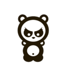 怒っているパンダ（個別スタンプ：1）