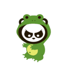 怒っているパンダ（個別スタンプ：3）