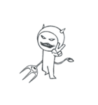dark demon White（個別スタンプ：15）