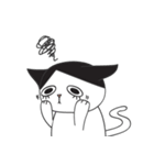dropping eyelashes cat（個別スタンプ：34）