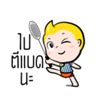 Rak Monkey Badminton（個別スタンプ：1）