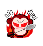 Rak Monkey Badminton（個別スタンプ：9）