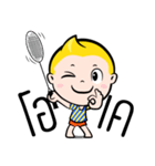 Rak Monkey Badminton（個別スタンプ：21）