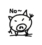 Happy Mr. Pig（個別スタンプ：3）