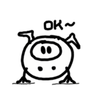 Happy Mr. Pig（個別スタンプ：7）