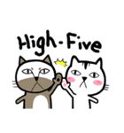 白猫と茶猫（個別スタンプ：36）