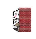 白猫と茶猫（個別スタンプ：37）