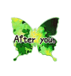 Butterfly-Pleasant greetings（個別スタンプ：8）