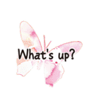 Butterfly-Pleasant greetings（個別スタンプ：13）