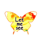 Butterfly-Pleasant greetings（個別スタンプ：15）