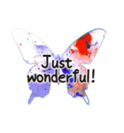 Butterfly-Pleasant greetings（個別スタンプ：30）