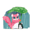 fluffy birb fam（個別スタンプ：22）