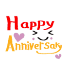 Wedding Anniversary (susumu ＆ megumi)（個別スタンプ：12）