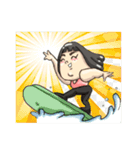 Strong arm girl（個別スタンプ：34）