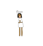 Woman in white（個別スタンプ：22）