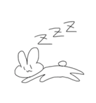うさぎたちのけだるさ（個別スタンプ：1）