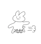 うさぎたちのけだるさ（個別スタンプ：3）