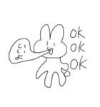 うさぎたちのけだるさ（個別スタンプ：7）
