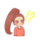 女の子と男の子の日常編（個別スタンプ：5）