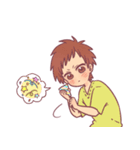 女の子と男の子の日常編（個別スタンプ：21）