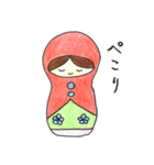 マトリョーシカちゃんのスタンプ（個別スタンプ：3）