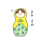 マトリョーシカちゃんのスタンプ（個別スタンプ：6）