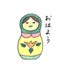 マトリョーシカちゃんのスタンプ（個別スタンプ：7）