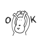 うさぎのようないぬのような子（個別スタンプ：6）