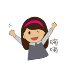 Round face girls' collection New（個別スタンプ：2）