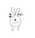 やたら目の近いうさぎ（個別スタンプ：1）