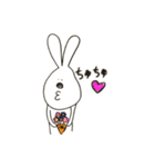 やたら目の近いうさぎ（個別スタンプ：10）
