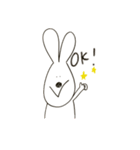 やたら目の近いうさぎ（個別スタンプ：14）