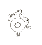 やたら目の近いうさぎ（個別スタンプ：24）
