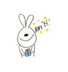 やたら目の近いうさぎ（個別スタンプ：34）