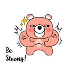 桃のグリズリーベア（個別スタンプ：12）