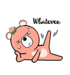 桃のグリズリーベア（個別スタンプ：21）