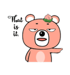 桃のグリズリーベア（個別スタンプ：25）