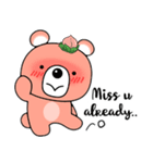 桃のグリズリーベア（個別スタンプ：26）