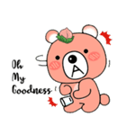 桃のグリズリーベア（個別スタンプ：31）