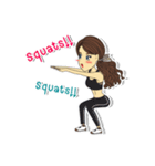 Lowy！！ Cute girl with Curly hairs.（個別スタンプ：7）