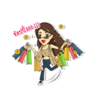 Lowy！！ Cute girl with Curly hairs.（個別スタンプ：8）