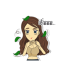 Lowy！！ Cute girl with Curly hairs.（個別スタンプ：26）