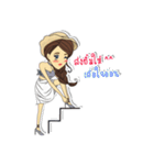Lowy！！ Cute girl with Curly hairs.（個別スタンプ：30）