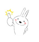 ちょっぴりヘンテコなうさぎさんスタンプ！（個別スタンプ：4）