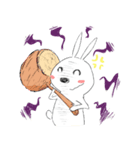 ちょっぴりヘンテコなうさぎさんスタンプ！（個別スタンプ：13）