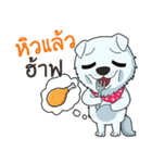 Omo white dog（個別スタンプ：1）