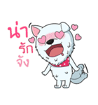 Omo white dog（個別スタンプ：12）