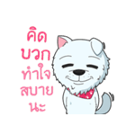 Omo white dog（個別スタンプ：16）